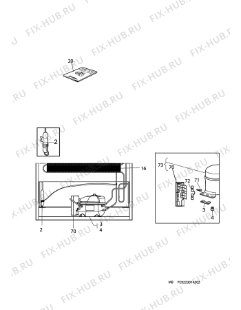 Взрыв-схема холодильника Aeg A92900GSW0 - Схема узла C10 Cold, users manual